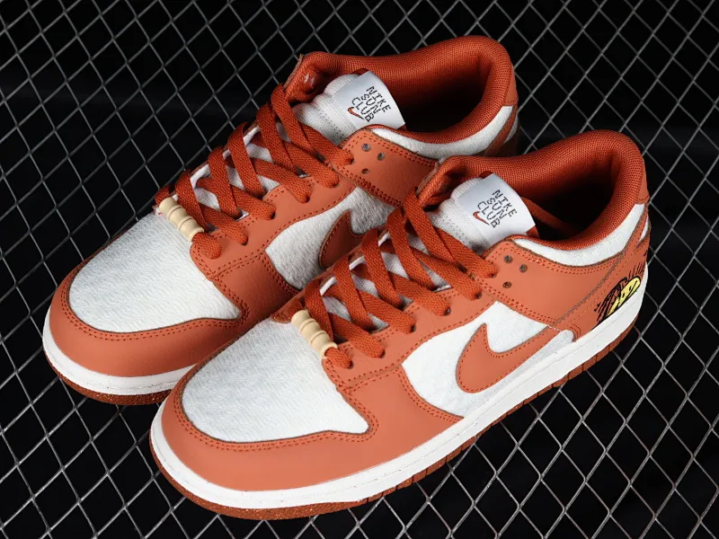 All categories Nk SB Dunk series Nk SB Dunk Low low-top sneakers J version Nk Dunk Low SE "Sun Club" white and orange SB low-top sports and leisure sneakers DR5475-100